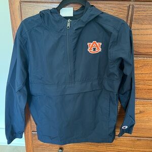 Champion Kids Navy Hooded Windbreaker Auburn